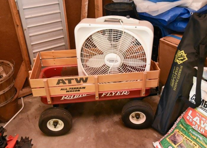Radio Flyer Wagon, Box Fan