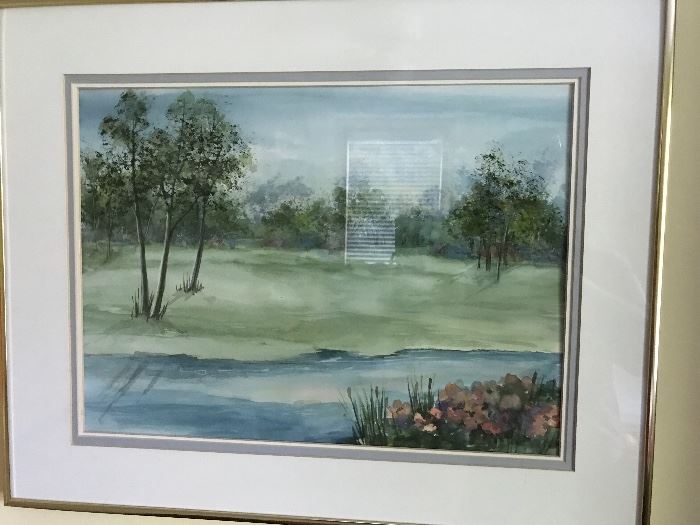 Watercolor artist signed