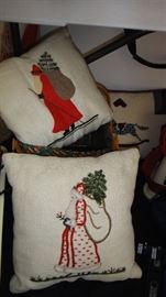 Folk Art Holiday Pillows 