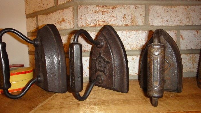Antique Cast Iron Irons 