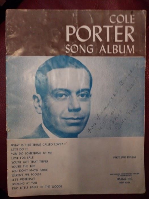 Autograped Cole Porter Song Album