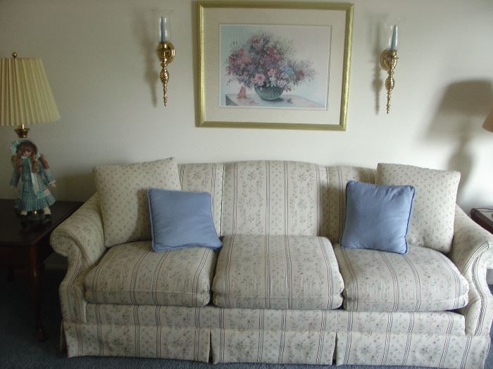 Custom Made Newton Sofa- Professionally cleaned and deoderized! Bertrand Floral Print