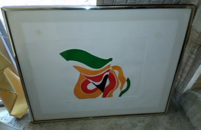 Mid-Century Cubist Art "First Spring" Artist's Proof...can't quite read signature, check back