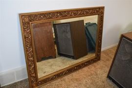 large framed mirror