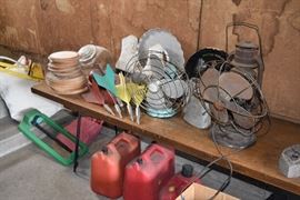 vintage fans - jarts game - lantern