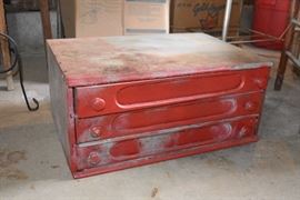 antique spool cabinet