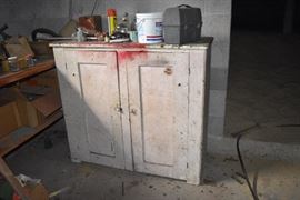primitive cupboard