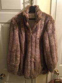 Reversible Nordstrom faux fur coat.