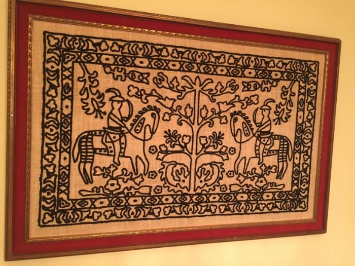 Handmade tapestry.