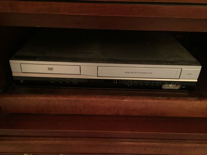DVD and VHS player