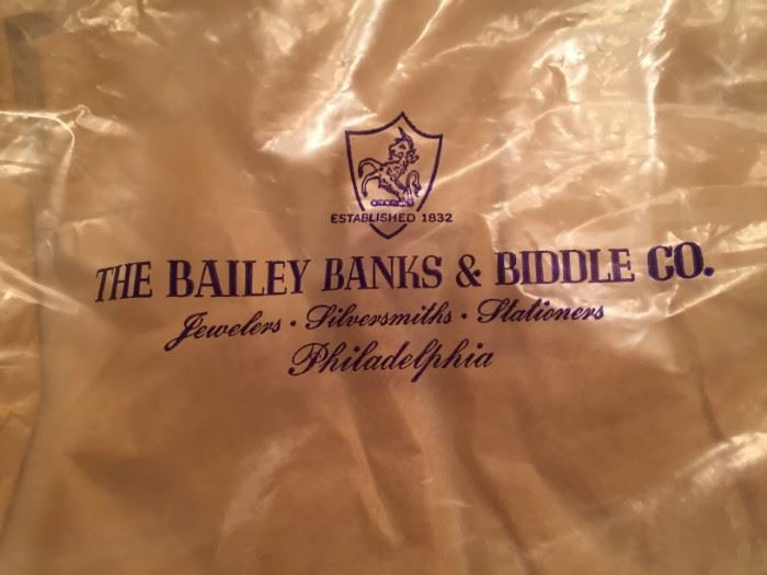 The Bailey Banks & Biddle Co. Silversmith items