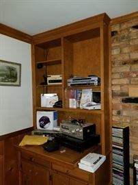 vintage and current electronics. 