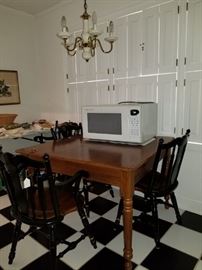 kitchen  table and chairs priced individually nice microwave .