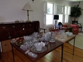 beautiful antique glassware.