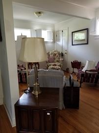 Beautiful brass lamps.