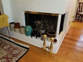 extensive collection of crocks.