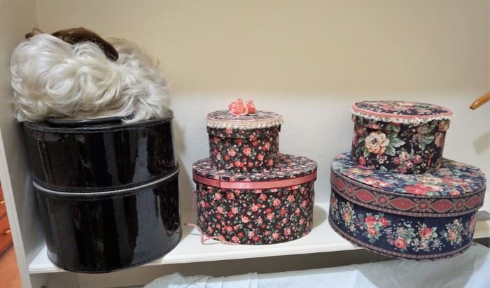 Hat and wig boxes