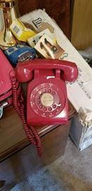 Cool rotary phone.  One of a few we have found so far!