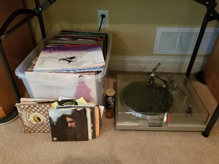 record player records