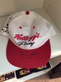 Kellogg's #5 Racing Car Tony Labonte Hat and Autograph.