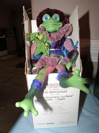 "Mistletoad", I'm just sitting around waiting on somebody to buy me for their home or for someone special!!!