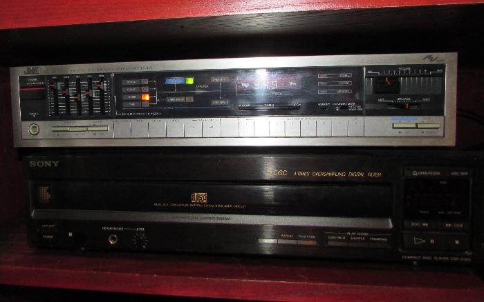 JVC Digital Synthesizer Stereo Receiver #RX220, also available Sony Compact Disc- 5 disc