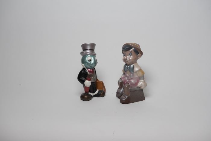 Walt Disney Co. Pinocchio and Jiminy Cricket Figures