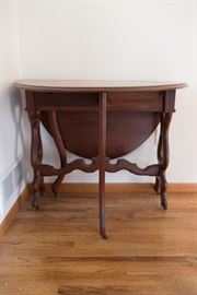 Vintage Drop Down Mahogany Table