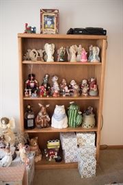 Assortment Of Angels, Santas and Cookie Jars