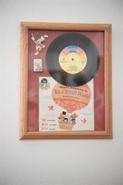 "Its A Small World" Framed Record 
