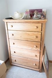 5 Drawer Oak Chest Of Drawers