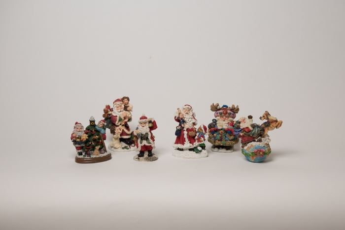 Ceramic Santa Figures