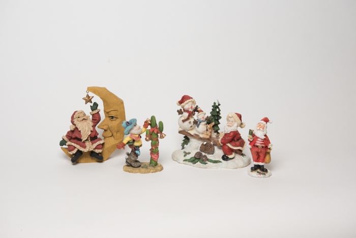 Ceramic Santa Figurines 