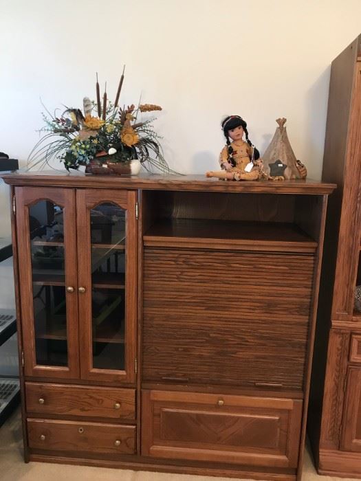 CHARMING ROLL FRONT MEDIA CABINET 