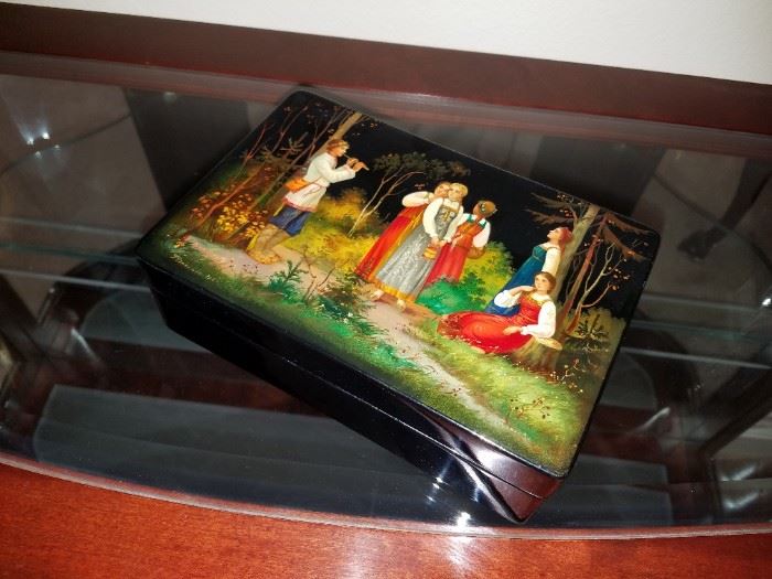 Inlaid Painted Box from Russia