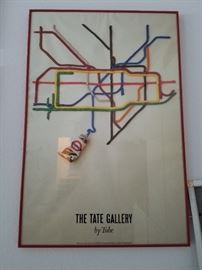Tate Gallery Poster of Underground framed by Tube