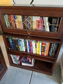 Lawyer's Cabinets/Bookcases with sliding fronts with leaded glass. 