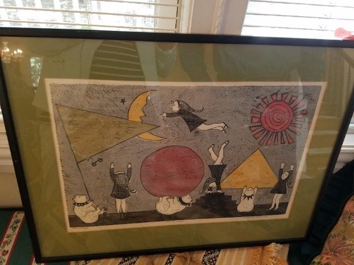 This is a unique piece 'Fantasy' signed by the Artist