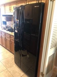 2008 Black Samsung Refrigerator, gently used one person household