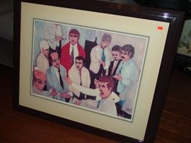 The artist, Bill Olendorf, was born in Deerfield, Illinois and attended Washington and Lee University and Harvard University and also studied at the Art Institute of Chicago.  By the late 1950's he was well established as a promising Midwest artist.  Exhibits included The Galerie Marcel B ernheim, Paris, France, as well as exhibits in New York, San Francisco, Paum Beach, Stockholm, Mykonos, Washington, and Chicago.  