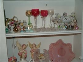 Misc porcelain and stemware