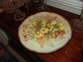 Hand painted large plate