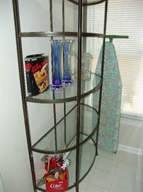 Glass and metal Bakers rack