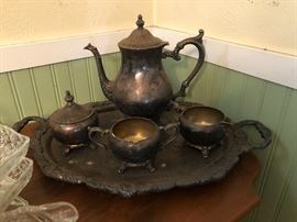 Silver tea service 