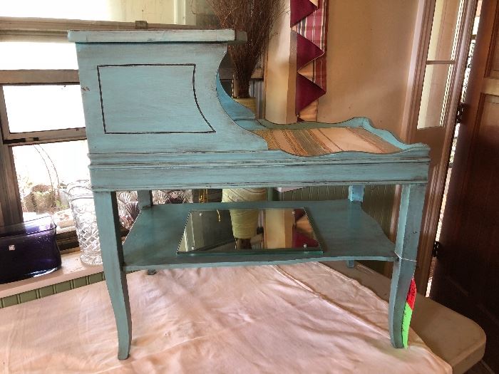 Darling turquoise table, nightstand 