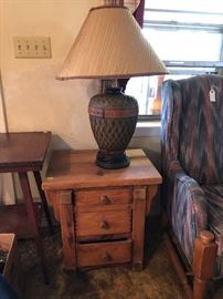 Great pine side table