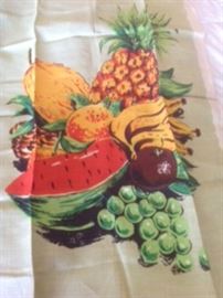 Vintage fruit linen