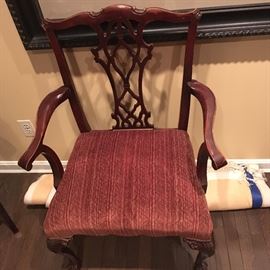Mahogany chairs set of four 