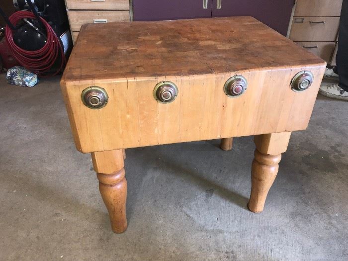 Vintage maple butcher block