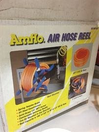 AMFLO AIR HOSE REEL WITH RUBBER AIR HOSE
